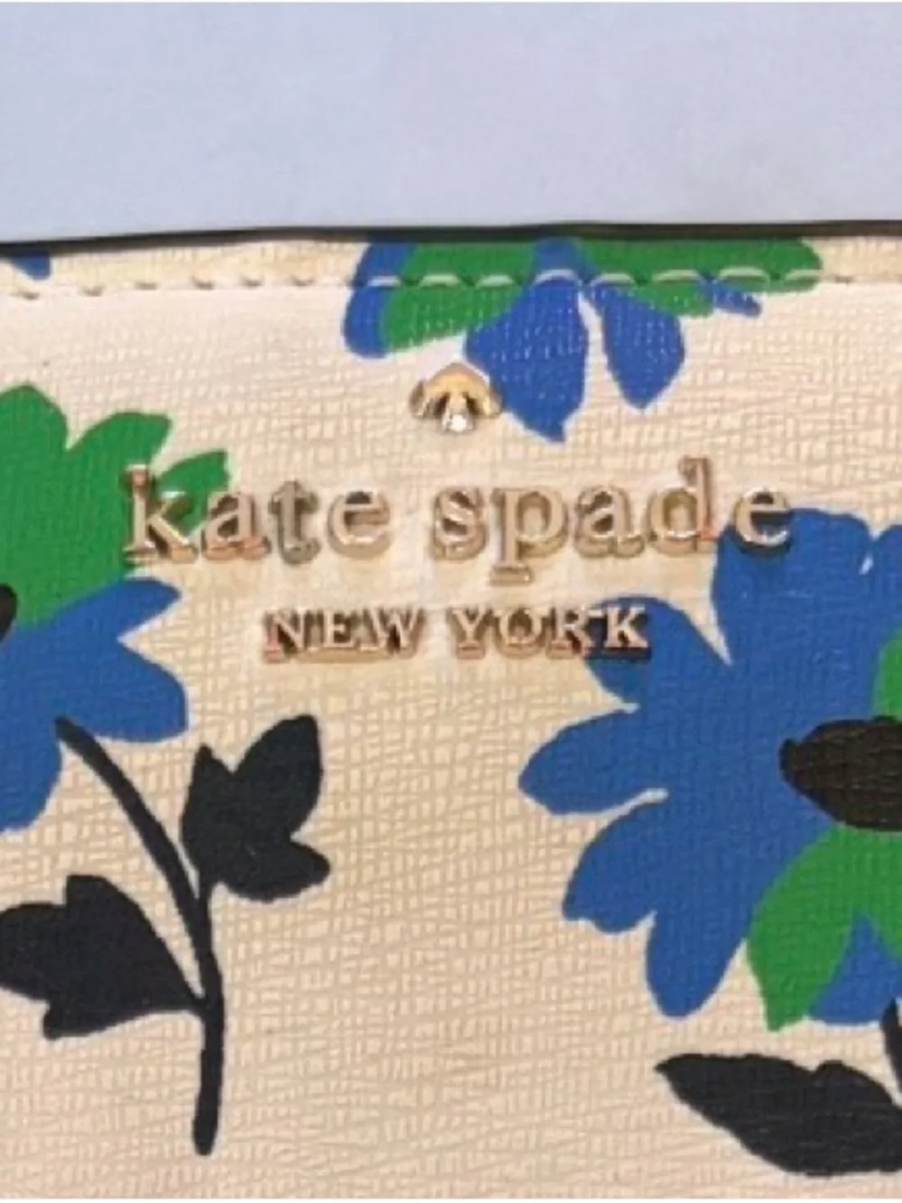 KATE SPADE Darcy Park Posies Large Slim Bifold Wallet